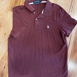 U.S. Polo Assn. Men's Maroon Polo Shirt